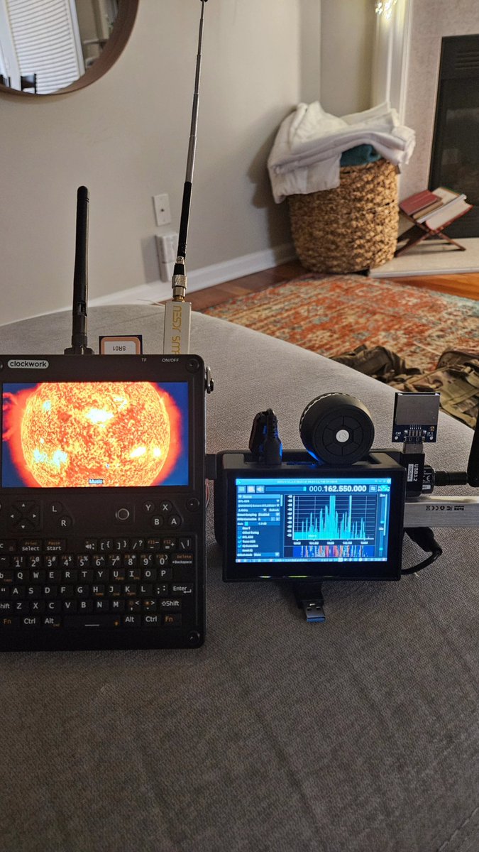 K4KHOMetroATL's tweet photo. After MONTHS of trying to find the Ultimate #RF ##hamradio #UHF #VHF #HF #RTL-SDR #APRS #Linux Portal Digital modes #cyberdeck I've finally found my muse for Radio Computing! The Linux machines are fun ❤️ But #widows10 is King for #varaac #winlink FOR #SOTA https://t.co/ZrGENO7ust
