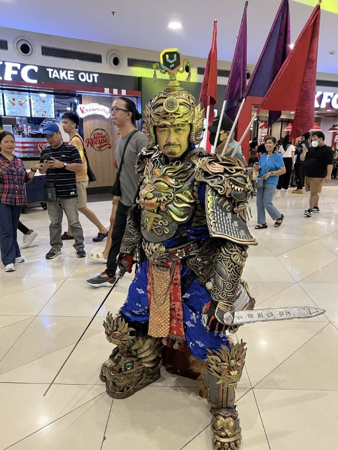 MFWCaravan's tweet image. Congratulations to Guy Singzon for becoming the CHAMPION of our Cosplay Contest on our #YGGRoadtripManila! 🔥

His amazing portrayal of Zhang Fei was captivating, winning the crown with his passion and creativity!

Thank you all for participating in our #ByahengWeb3