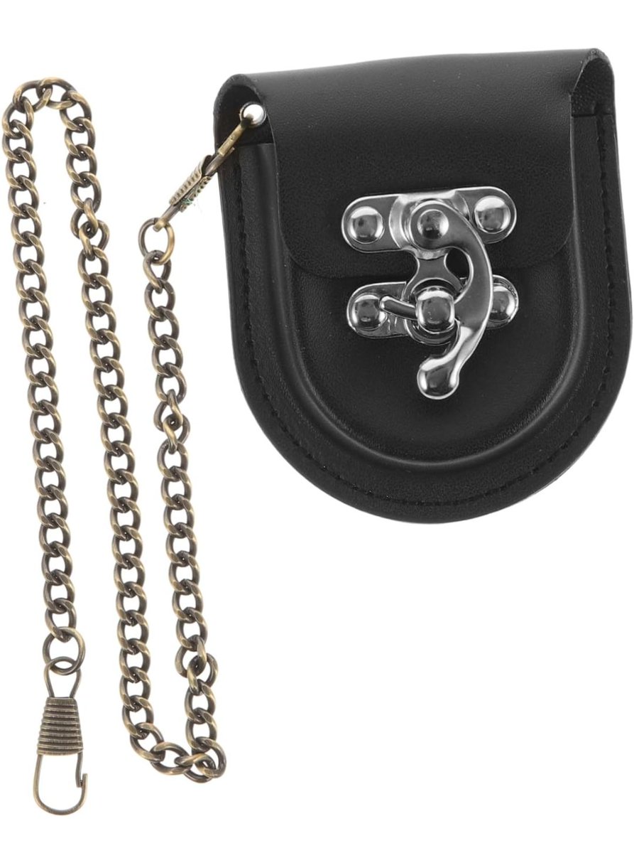 夏の間、汗でびちゃびちゃになるので腕時計やめてフォロワーさんにいただいた懐中時計使おうとケース(お安い)Amazonで注文したら・・・届くの早くて今月末😵‍💫💦。まあ仕方ない。来年はちゃんとした革のやつ買おう。けっこう高くて。 