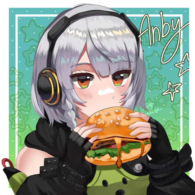 Anby with Burger アンビー・デマラ #ゼンゼロ   #zzzero  #ZenlessZoneZero 
