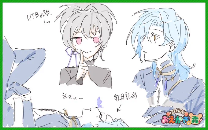 描いてた 