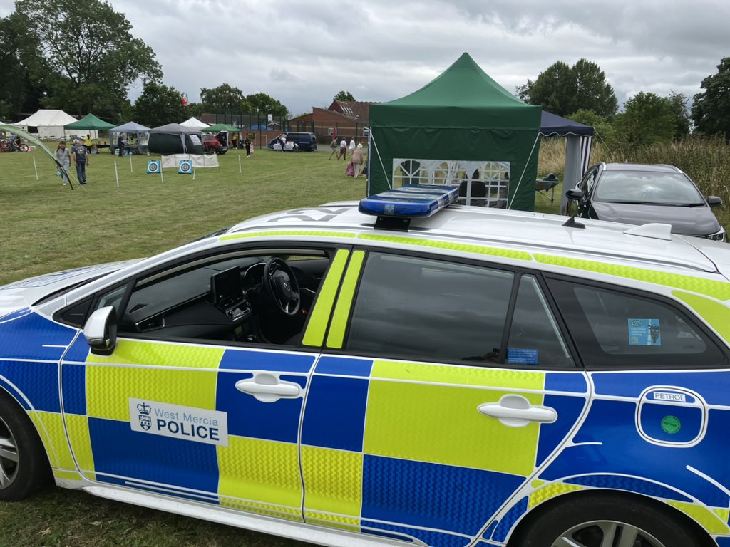 All set for Powick Village Fete, starts at 2pm.
#CommunityEngagement 
PCSO 6405 Tudge