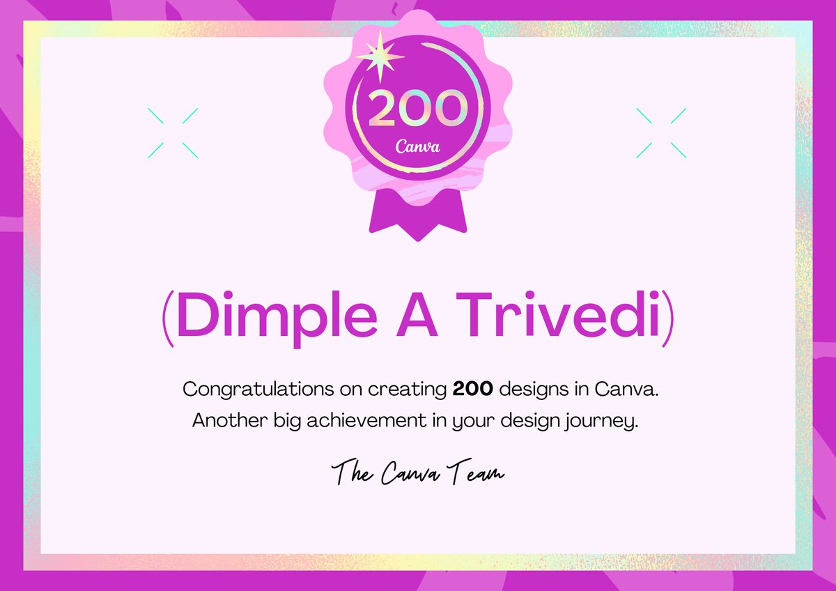 DimpleTrivedii's tweet photo. T151
When Canva applauded.....
.
.
Under the guidance of @TheNehalTrivedi https://t.co/CEsXjYDfqc