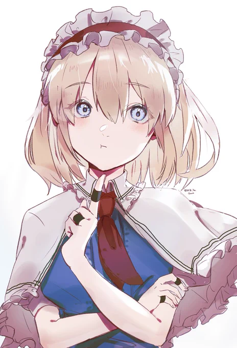 ふーん……ニコッ#東方Project #アリス・マーガトロイド 