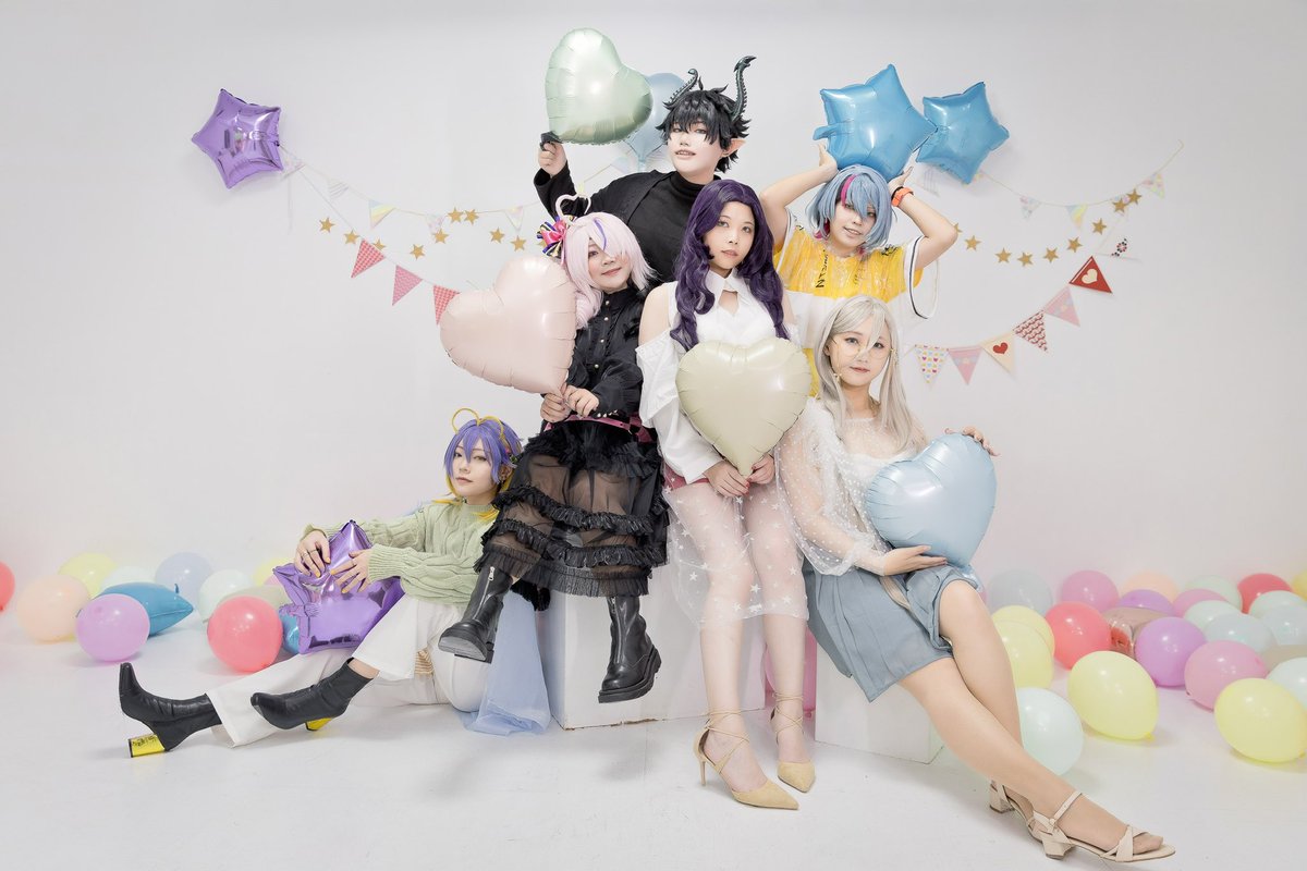 sfmorange's tweet photo. Happy 2nd Anniversary！！

Maria Marionette ❤️‍🩹🐰溪雲
Kyo Kaneko 🤟阿葬 @kaionjisou 
Aia Amare 👼🏻⭐葵葵@sfmorange
Aster Arcadia 💫💜槐玖
Scarle Yonaguni 💋💅淳太
Ren Zotto 😈🛸牙@yaya_isumi

#AmareAtelier #Arcadiart #ScarleArt #RenZottoArt #MariArtte #DrawKyo  #ILUNA https://t.co/yWbQPT8ZzA