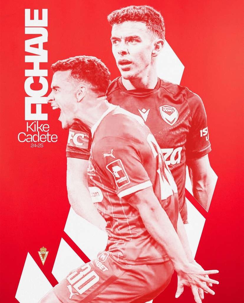 🔴⚪️ 𝙆𝙄𝙆𝙀 𝘾𝘼𝘿𝙀𝙏𝙀, 𝙚𝙨 𝙣𝙪𝙚𝙫𝙤 𝙟𝙪𝙜𝙖𝙙𝙤𝙧 𝙙𝙚𝙡 𝙍𝙚𝙖𝙡 𝙈𝙪𝙧𝙘𝙞𝙖.

✍🏻 El lat izquierdo Madrileño, llega al conjunto pimentonero tras una dilatada carrera en <a href="/AtletideSanLuis/">Atlético de San Luis</a>, <a href="/Club_Queretaro/">Gallos Blancos 🐓</a>, <a href="/gomvfc/">Melbourne Victory</a> &amp; <a href="/fcdinamotbilisi/">FC Dinamo Tbilisi ⭐️</a> 

🧨 <a href="/KikeKDT20/">Kike López</a> &amp; <a href="/realmurciacfsad/">Real Murcia CF</a>