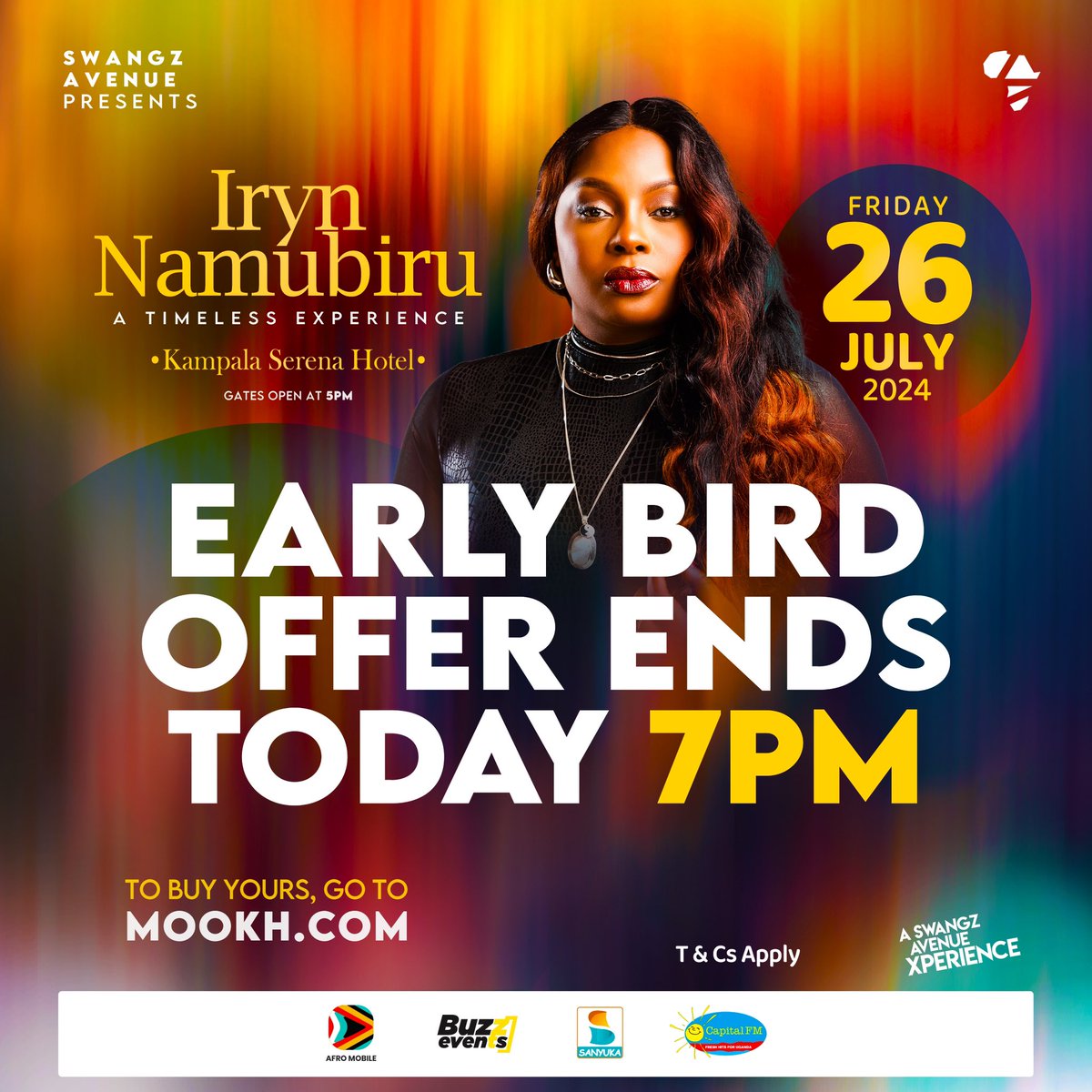 MethiaLydiaN's tweet image. The early bird tickets offer ends today.

Tickets available on mookh.com 👍 make sure to get yourself one before the offer expires. #TimelessExperience