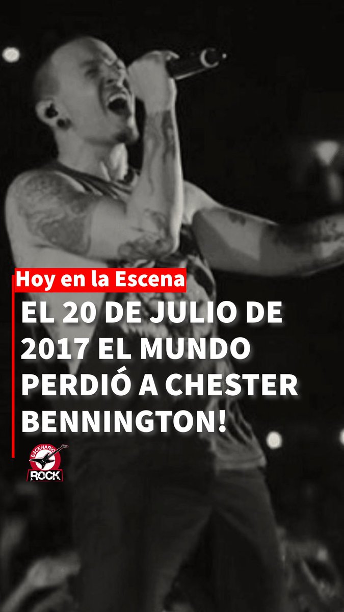 EscenarioRock's tweet photo. EL 20 DE JULIO DE 2017 EL MUNDO PERDIÓ A CHESTER BENNINGTON! 

Este talentoso cantante, compositor y actor estadounidense dejó una huella imborrable en la música. 🎤🎸

Chester se dio a conocer en 2000 con el lanzamiento del álbum debut de Linkin Park, Hybrid Theory👇🏼 https://t.co/9ioy3IGi3h