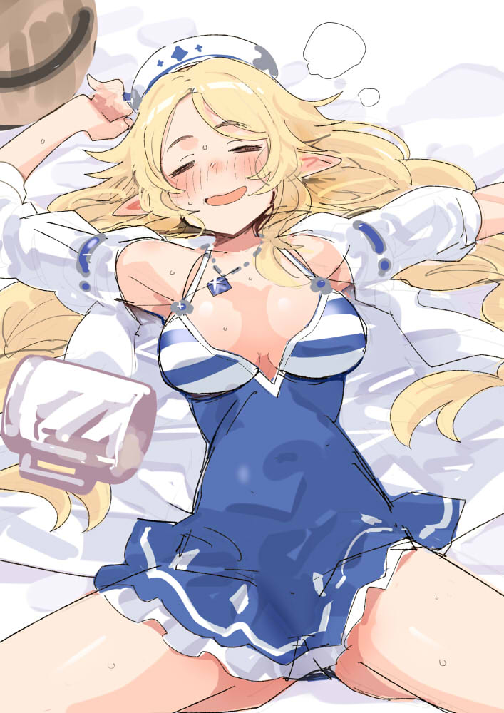 プリコネ「泥酔水着ユカリさん#プリコネR 」|井冬良@『幼なじみが絶対に負けないラブコメ』コミックス6巻3月23日発売！のイラスト