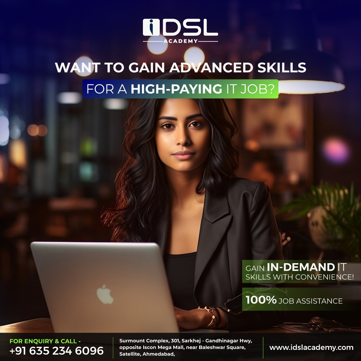 idslacademy's tweet image. Looking for a high-paying IT job? Learn advanced IT skills and enjoy 100% job assistance, IDSL Academy offers the training you need to succeed. 💡📈

For Enquiry and any query
📞 +91 63523-46096
🌐 idslacademy.com/web-design-cou…

#IDSLAcademy #skilltraining #LearnWithIDSL  #ahmedabad