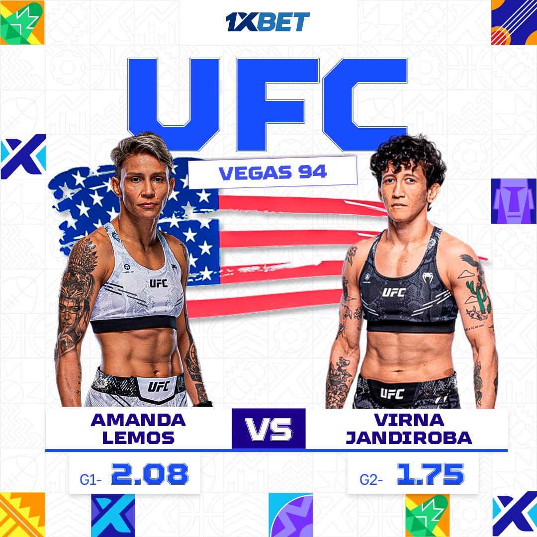 1x_chile's tweet image. ¡Noche de #UFC! 🥊

Este sábado tendremos UFC Vegas 94 y sobresale el combate entre Amanda #Lemos y Virna #Jandiroba 🔥

¡Apuesta por tu favorita! 👉 cropped.link/ufcvegas94