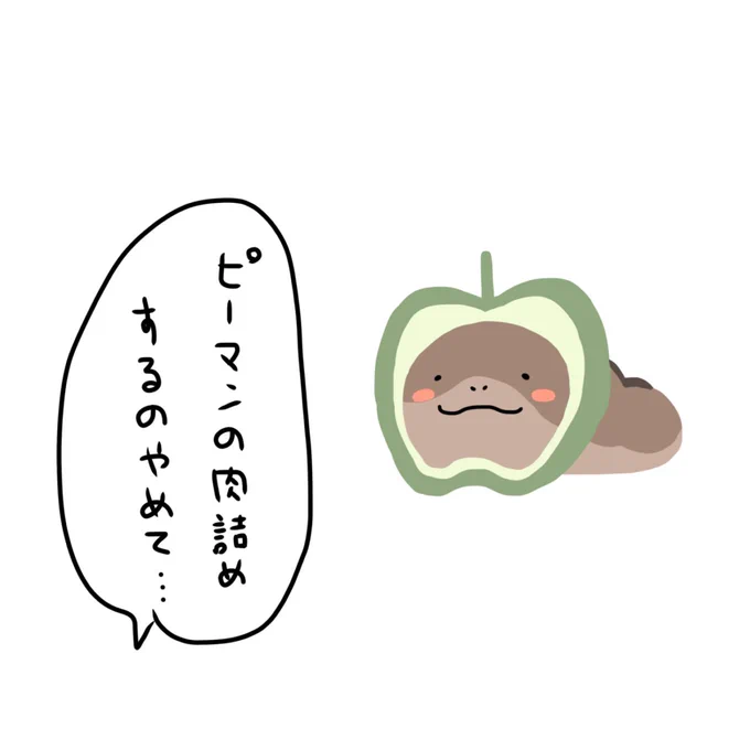 ピーマンの肉詰め🫑 