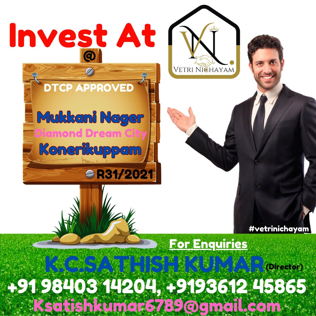 vetrinichayamD's tweet photo. Invest At @vetrinichayamD For Enquiries CT : +91 98403 14204, +91 93612 45865
#landpromotion #landpromoters #honest #truth #trust #realestate #mukkanininager #dtcp #dtcpapproved #approved #plotsforsale #konerikuppam #vetrinichayam #ThalapathyVijay #JUNGKOOK https://t.co/JFXlm0RV2x