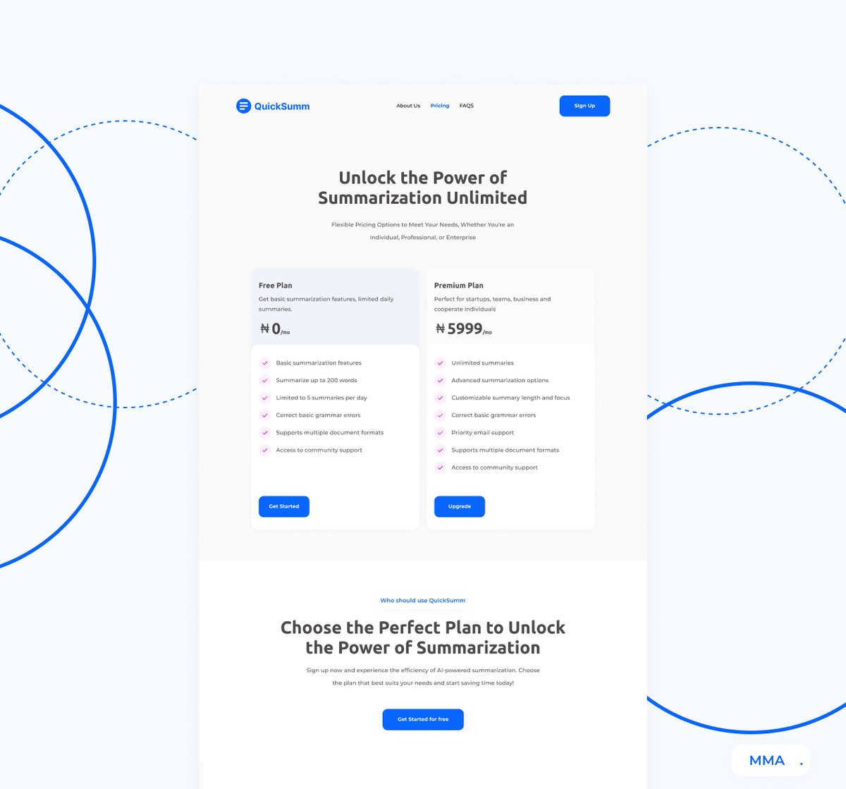 Hi besties🚀🚀

It's been a while here, I'v been working on some cool stuff,
In the Spirit of "Post your work."

This is one of the design I worked on, a website where users can easily summarise lengthy text into concise format 

what you think about this designs?

#uiuxdesign