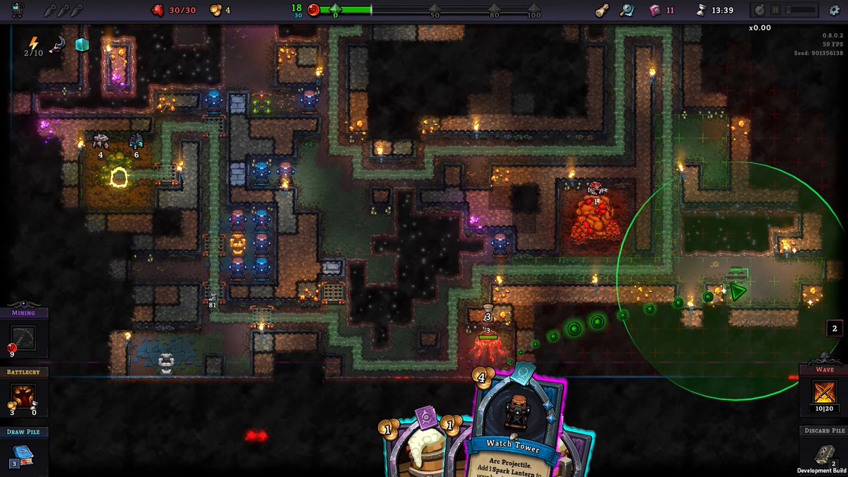 ShoulderByte's tweet photo. Imagine combining deckbuilding, tower defense, and base-building into one game. 

Now, throw in fully destructible worlds and a bunch of angry enemies. 

That’s Drill Keeper.

#ScreenshotSaturday https://t.co/cMUuFPvS9L