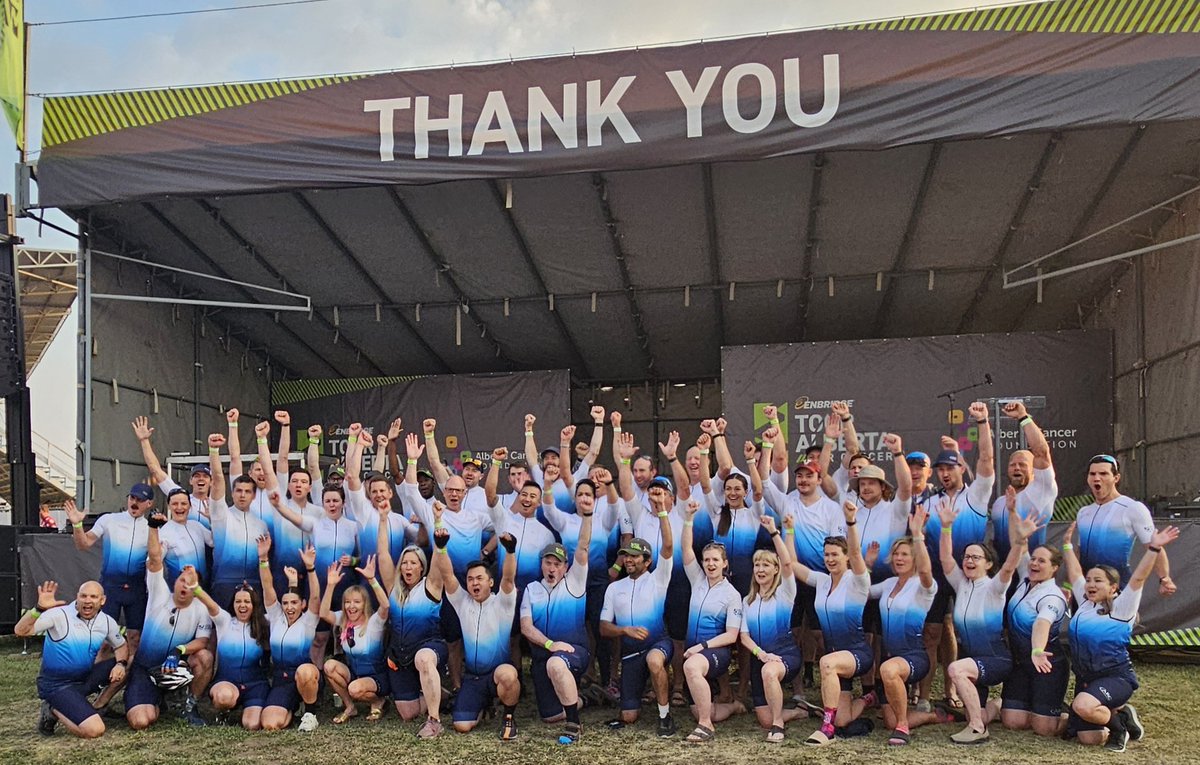Let’s ride! After months of training and fundraising, Team ARC is ready to roll for <a href="/TheTourAlberta/">Enbridge Tour Alberta for Cancer</a>. Over the next two days, our dedicated team of 50 cyclists will peddle more than 200 km to support Albertans facing cancer. #TourAlberta2024