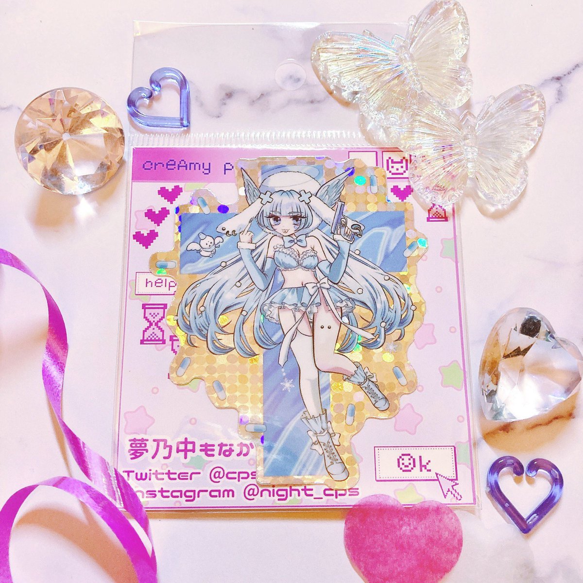 selectshopten2's tweet photo. 【🌴tenten城NEWS】

New商品
ご用意頂きましたー♪

illustrator 
夢乃中もなか様
(@cps_mona)
💜⚪︎◯⚪︎💜⚪︎◯⚪︎💜⚪︎◯⚪︎💜
「ゆめかわいい・病みかわいい・毒っぽガーリーお好きな方におすすめ〜」
好評販売中♫

ご来店お待ちしております♪ https://t.co/DYHK476ar6
