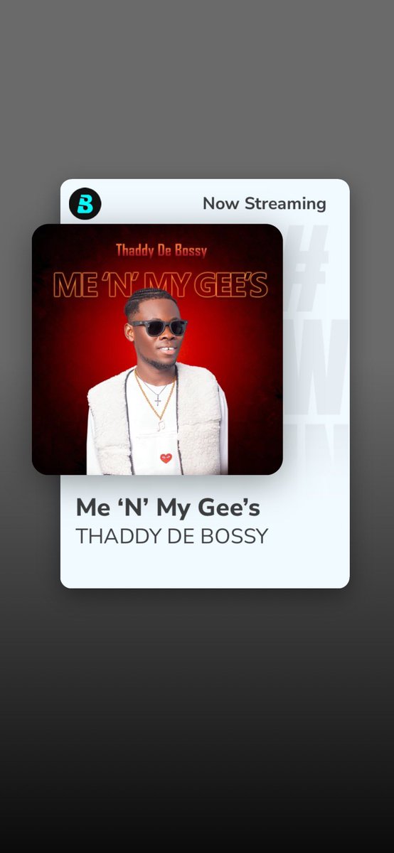ThaddyDeBossy's tweet photo. https://t.co/b7QhUJToa3

Me ‘N’ My Gee’s 💫 out now on streaming platforms #NewMusic https://t.co/Dq4M8bGgix