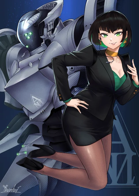 Armored Core 6 fanart c0mmissioned by  the wonderful   the voice of ALL MIND herself! 
