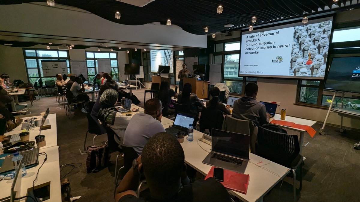African Computer Vision Summer School (@acvss_ai) on Twitter photo Day 5. Yesterday, we had the chance to welcome Celia Cintas (<a href="/RTFMCelia/">Celia Cintas</a>), a research scientist at IBM Research Africa. She gave a keynote on adversarial attacks and out-of-distribution detection, a major topic for inclusive AI and CV. #ACVSS Day 5. Yesterday, we had the chance to welcome Celia Cintas (<a href="/RTFMCelia/">Celia Cintas</a>), a research scientist at IBM Research Africa. She gave a keynote on adversarial attacks and out-of-distribution detection, a major topic for inclusive AI and CV. #ACVSS