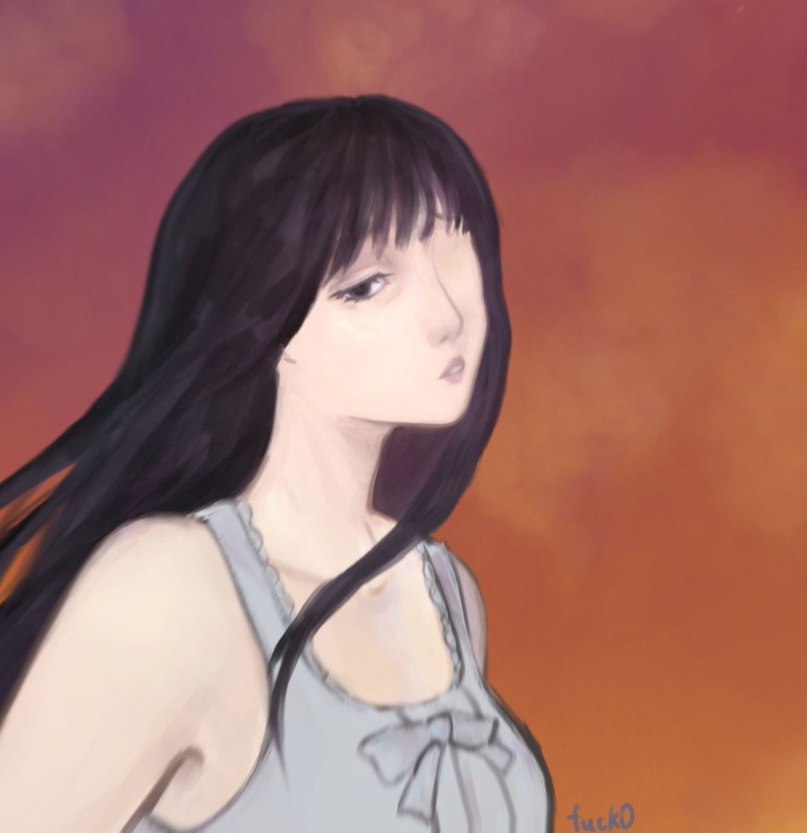 fuko_ll's tweet photo. I don't have skills  to draw a second eye #素晴らしき日々 #終ノ空 https://t.co/9eQzCtBX3r