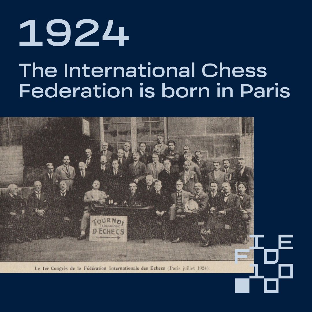 FIDE_chess's tweet photo. Replica of Memorandum Signing 🔥
1924 ➡️ 2024

We turn 100 today! ♟️ 💯 #FIDE100
Happy International Chess Day!  🥳 https://t.co/hec9QqA5bw
