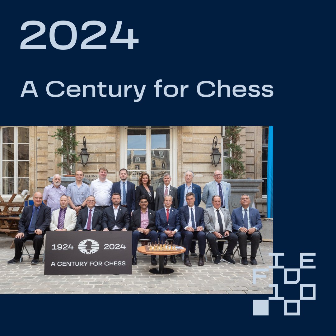 FIDE_chess's tweet photo. Replica of Memorandum Signing 🔥
1924 ➡️ 2024

We turn 100 today! ♟️ 💯 #FIDE100
Happy International Chess Day!  🥳 https://t.co/hec9QqA5bw