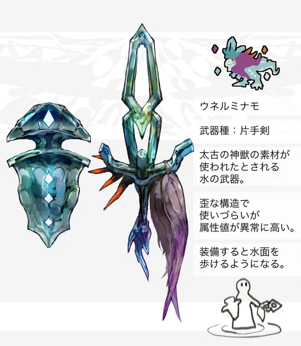 タケルライコ・ウガツホムラ・ウネルミナモ 武器種:片手剣 解説↓