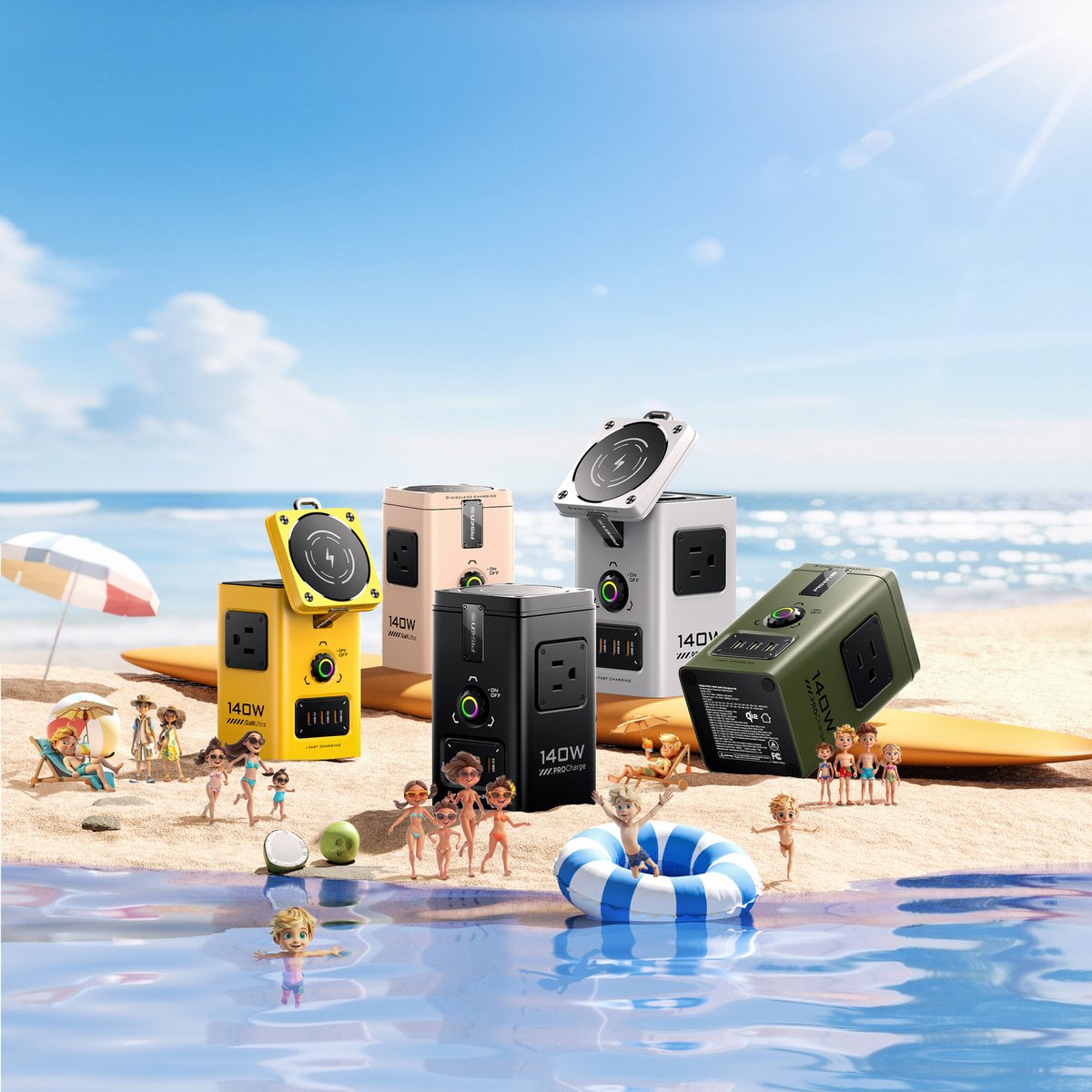 pisenglobal's tweet photo. Beach Time, Full Charge! 🏖️🔋 
Enjoy the waves while staying connected with our top-notch chargers. 

#Pisen #kickstarter #pisen140WMegaChargingHub #megsafecharger #desksetup #technolovers #BeachVibes #ChargedUp https://t.co/3OW8yLwACm