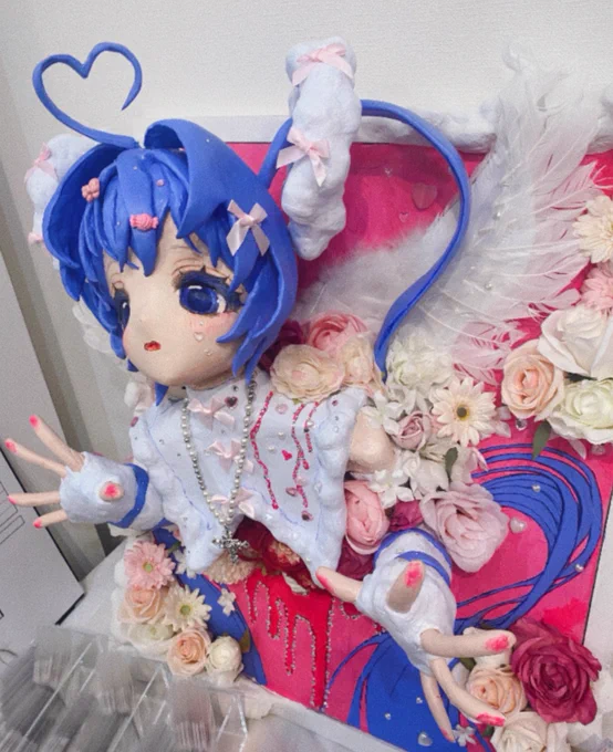 去年の個展の作品と比較すると、自分のまほてんに対するイメージの変化を感じる 