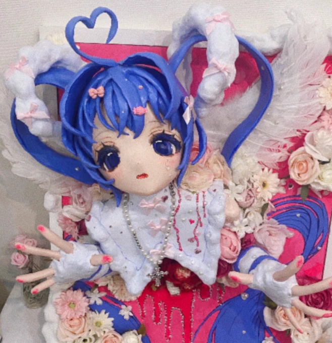 去年の個展の作品と比較すると、自分のまほてんに対するイメージの変化を感じる 