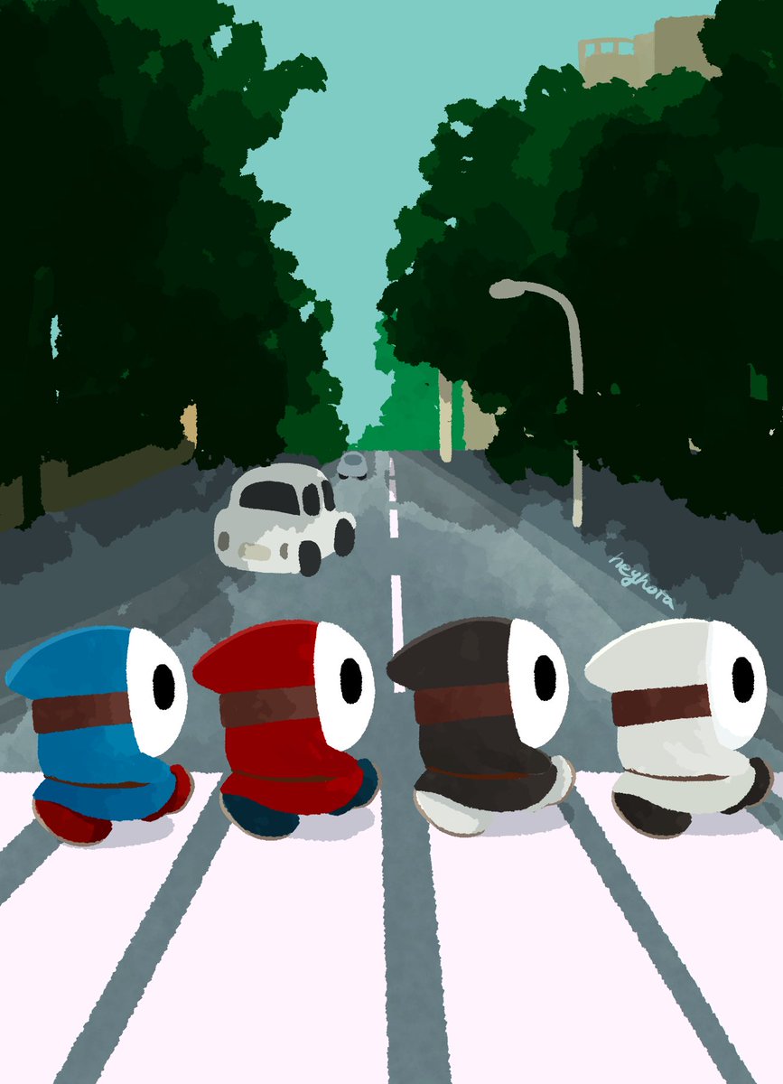 "SHY ROAD"

CDジャケットのまねをするヘイホーたち