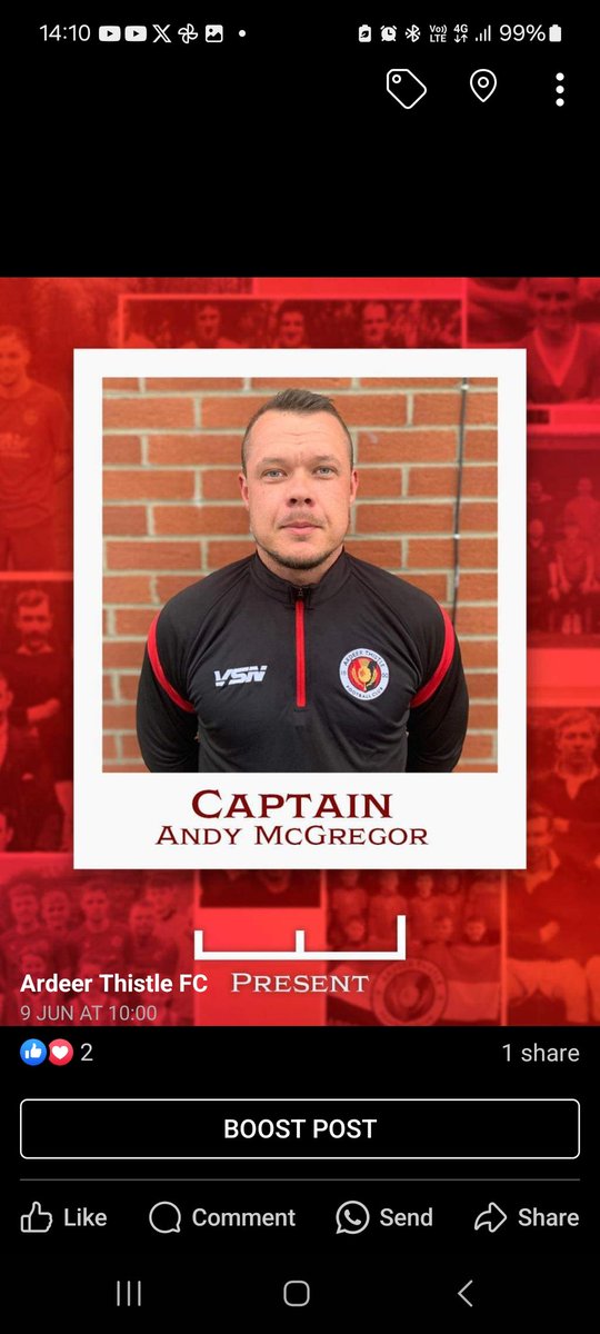 Ardeer Thistle FC tweet media