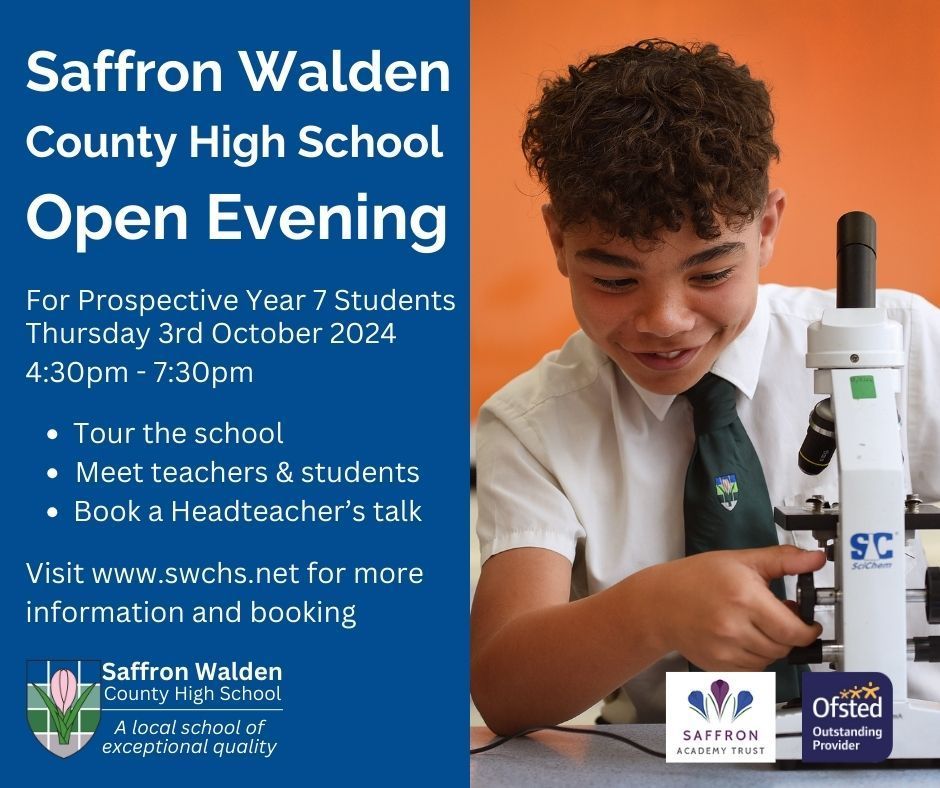 tweetswchs's tweet photo. Thursday 3rd October! Save the date if your Year 6 child is thinking about SWCHS for Secondary School. Come to our Open Evening, meet students and staff, and get a feel for the place. Booking for Headteacher talks will open in September. https://t.co/tygUt9Z5wB