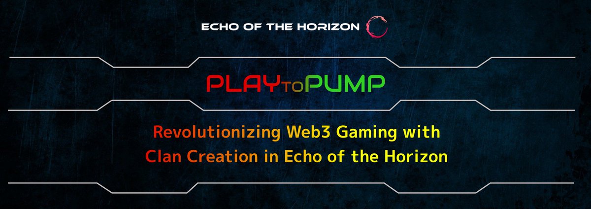 EOTH_OpenWorld's tweet photo. Have you ever heard of #PlayToPump ? 

Get ready! EOTH's Clan Creation feature is set to introduce a groundbreaking new narrative in web3 gaming - PlayToPump. Let’s dive into the future of #Web3Gaming !  

Read the 🧵or learn more at: 
https://t.co/OMy62CqYtQ

#PlayToEarn #GameFi