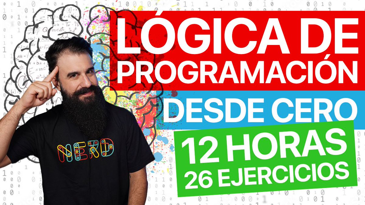 MoureDev's tweet image. A programar se aprende programando... 
Por eso he creado un curso de lógica desde cero de 12 horas y 26 ejercicios.

100% Gratis!

Aquí lo tienes ↓