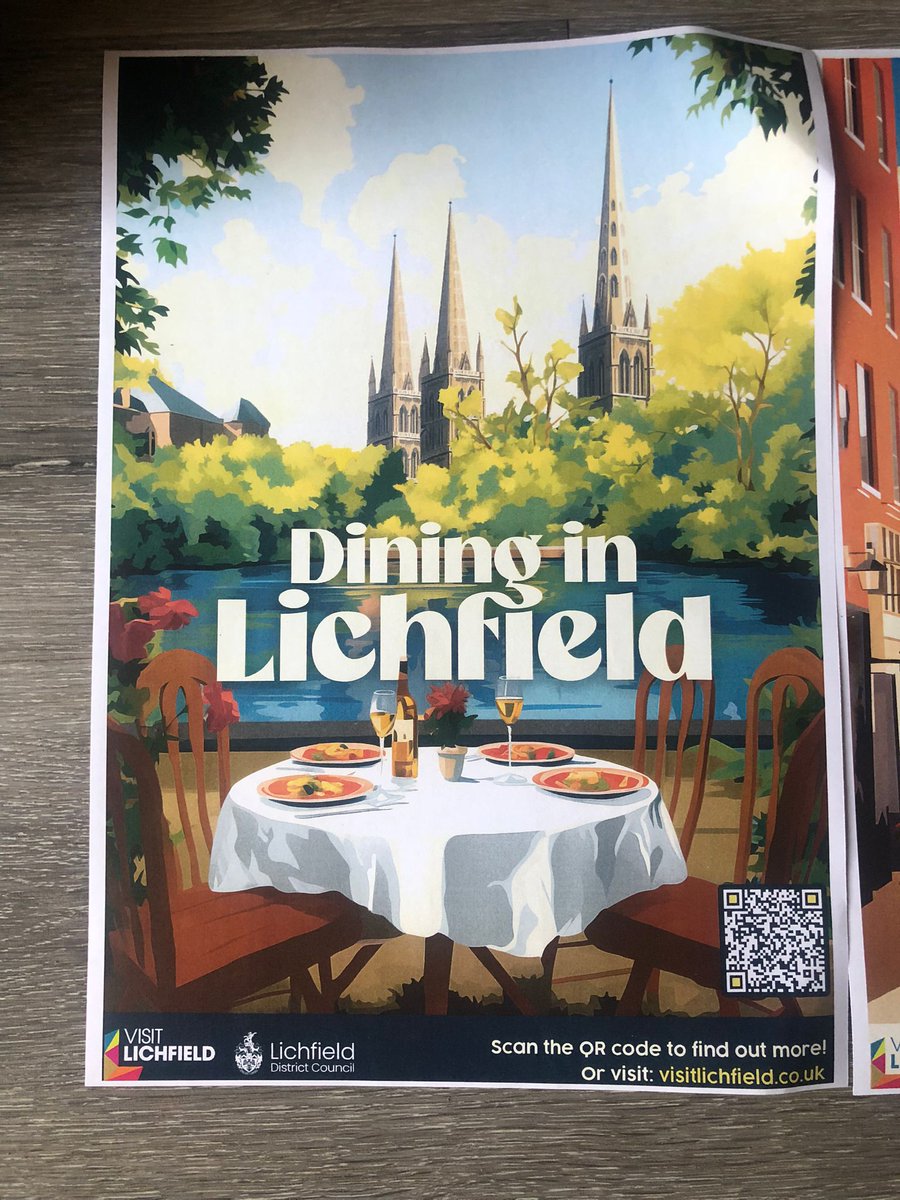 We like these new vintage style posters promoting Lichfield.