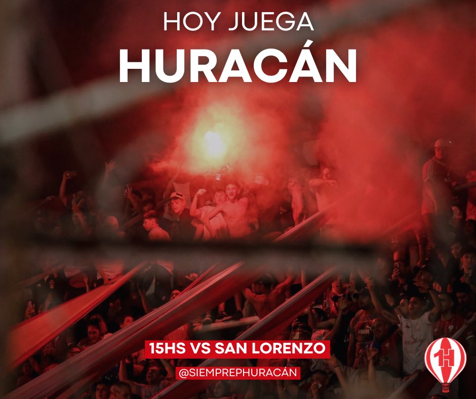 🎶 ¡Vamos Globo, que hoy hay que ganar!

⚽️ Visitamos a #SanLorenzo por la #Fecha6 de la <a href="/LigaAFA/">Liga Profesional de Fútbol</a> 

#SiemprePrimeroHuracán 🎈