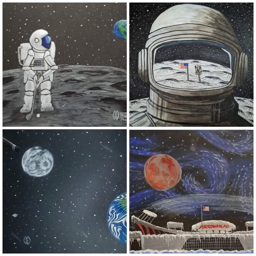 MattStarrFineA1's tweet photo. July 20th is National Moon Day. Here are some of my works of art with the moon.ย https://t.co/lBXjMV3Q8W
#mattstarrfineart #art #gift #giftideas #tshirts #homedecorย
#moon #moons #space #pool #cueball #earth #poolstick #eightball #cornerpocket #planet #planets #outerspace https://t.co/0p5Ph1XsMs