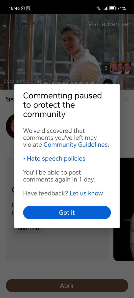 Thousands of comments on YouTube suggesting the secret service were involved in planning to assassinate Tramp.

But if you suggest the whole thing was staged and Tramp wasn't even shot and in on the farce, this happens.

Same as covid, no truth allowed.