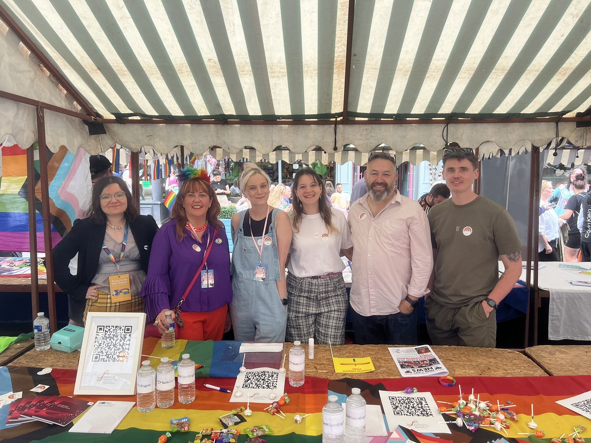 Today we are at Northern Pride in Newcastle. 🌈

It has been a wonderful day so far chatting to all of you lovely people. 

Shout out to <a href="/TeamOpencast/">Opencast</a> and <a href="/WaterstonsLtd/">Waterstons</a> for the support!