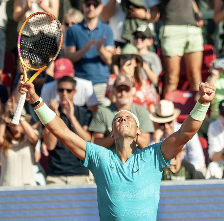 PabloVelascoR02's tweet photo. Después de 2 años y 1 mes, Rafael Nadal volverá a jugar una final🤩💪🏽

Enfrentará al ganador entre Tirante🇦🇷 y Borges🇵🇹

#NordeaOpen https://t.co/Nu5tzM7SbZ
