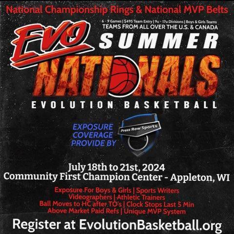 Press Row Sports Network (@pressrowsports_) on Twitter photo Some Day 2 Prospect Standouts at <a href="/Evo_Hoops/">Evolution Basketball</a> Summer Nationals
2029 Martavion Williams Glory Road Hoops
2028 Daijohn Hughes - Jr Bucks
2027 Davonte Rhodes - PVO
2028 Jay Jackson - Racine Truth
2026 Demarcus Holmes - PVO
2026 Justin Jones - Racine Truth
2026 Elyas Zapata- PVO Some Day 2 Prospect Standouts at <a href="/Evo_Hoops/">Evolution Basketball</a> Summer Nationals
2029 Martavion Williams Glory Road Hoops
2028 Daijohn Hughes - Jr Bucks
2027 Davonte Rhodes - PVO
2028 Jay Jackson - Racine Truth
2026 Demarcus Holmes - PVO
2026 Justin Jones - Racine Truth
2026 Elyas Zapata- PVO