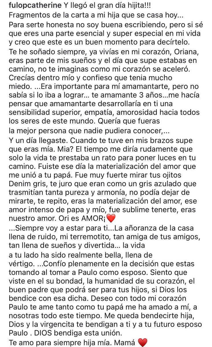 Se me metió un texto de Cathy en el ojo 🥺❤️