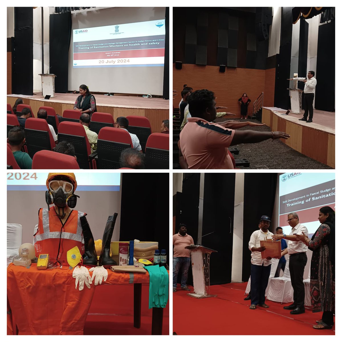 gmc_guwahati's tweet photo. Today, a training session was organized in Guwahati focusing on the occupational safety of sanitation workers and cesspool vehicle operators from GMC, Nagaon MB, and Goalpara MB.
#SafaiApnaoBimariBhagao
#StopDiarrhoea2024
#SwachhSurvekshan2024
#MyGMCMyGuwahati #GuwahatiVsGarbage https://t.co/KdbQXt2uY3