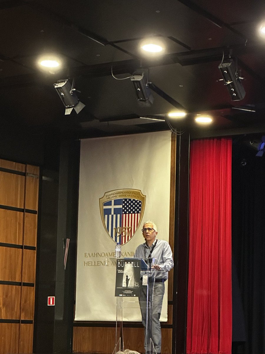 DarkDurrell's tweet photo. "Dark" Durrell, Fri. July 5
Keynote
Marinos Pourgouris, University of Cyprus
Lawrence Durrell and Empire
Chair: James Gifford, Fairleigh Dickinson University https://t.co/5jxmMNBzEE