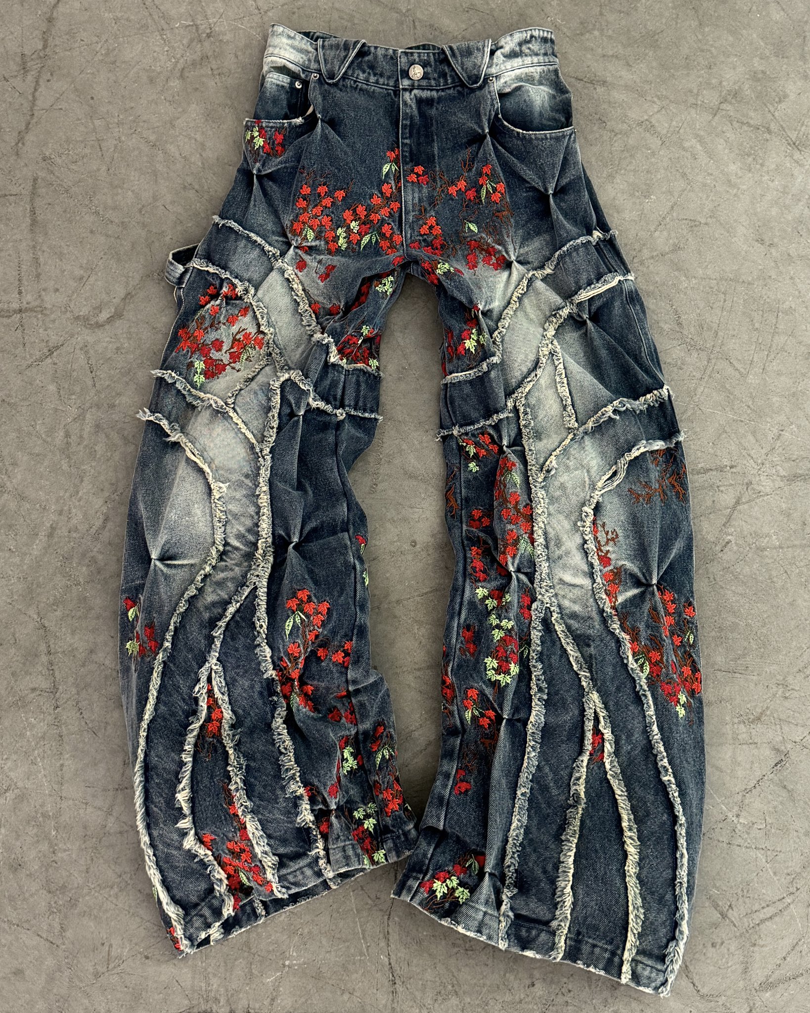 【完売品】badsonus 'OVERGROWTH' DENIM PANTS MOSS 'OVERGROWTH' DENIM PANTS