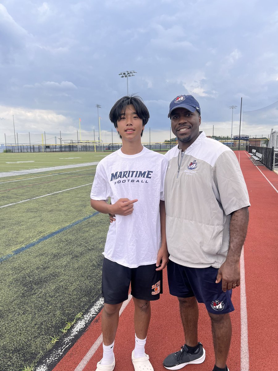 Anthony_Jun_'s tweet photo. Thank you SUNY Maritime for having me at the prospect camp today. It was very fun and was definitely a great learning opportunity @JDep1529 @jamelramsay #SUNY #Maritime https://t.co/P9WJa0b36l
