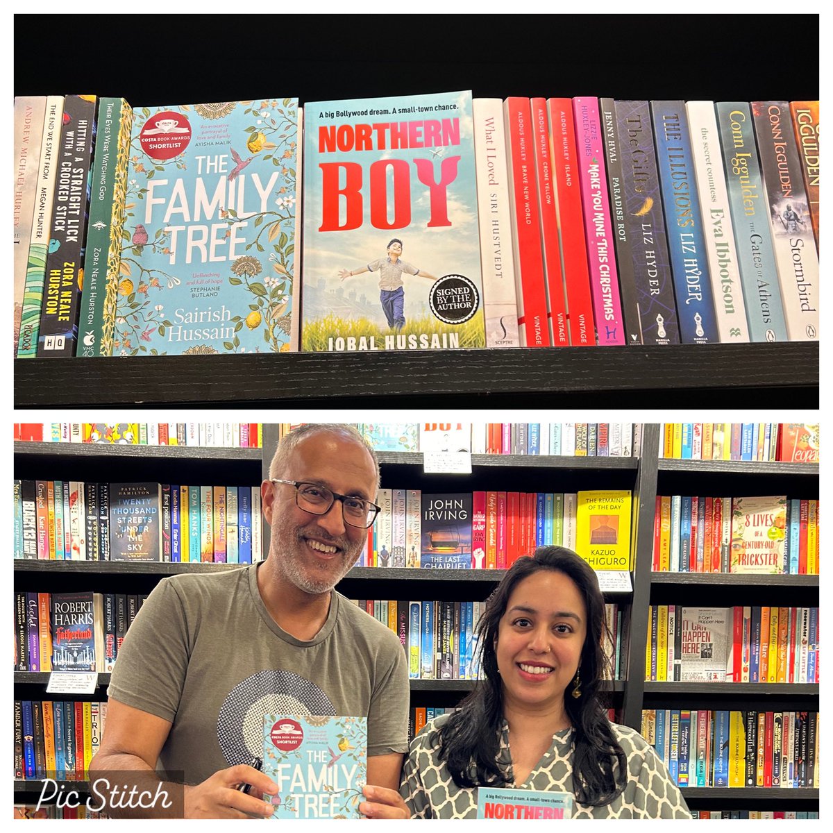 Iqbal Hussain #NorthernBoy (@ihussainwriter) on Twitter photo What are the chances? Two “Hussain”s next to each other on the shelf, and then bumping into the lovely, mega-talented <a href="/sairish_hussain/">Sairish Hussain</a> upstairs at today’s amazing launch of the Food anthology from <a href="/FoxandWindmill/">Fox & Windmill</a> at beautiful <a href="/WaterstonesBD1/">Waterstones Bradford Wool Exchange</a> . <a href="/SAHM_UK/">South Asian Heritage Month</a> #SouthAsianHeritageMonth What are the chances? Two “Hussain”s next to each other on the shelf, and then bumping into the lovely, mega-talented <a href="/sairish_hussain/">Sairish Hussain</a> upstairs at today’s amazing launch of the Food anthology from <a href="/FoxandWindmill/">Fox & Windmill</a> at beautiful <a href="/WaterstonesBD1/">Waterstones Bradford Wool Exchange</a> . <a href="/SAHM_UK/">South Asian Heritage Month</a> #SouthAsianHeritageMonth