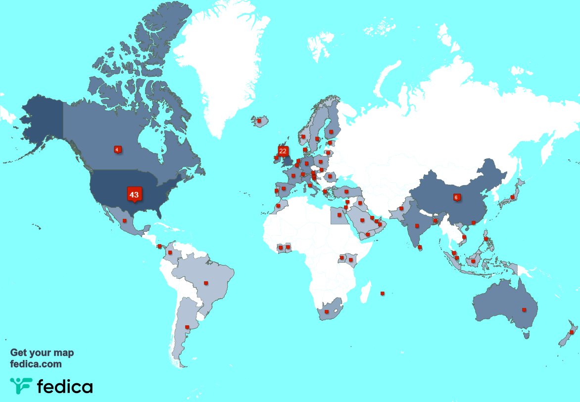 I have 2 new followers from USA last week. See fedica.com/!TheElectricHub